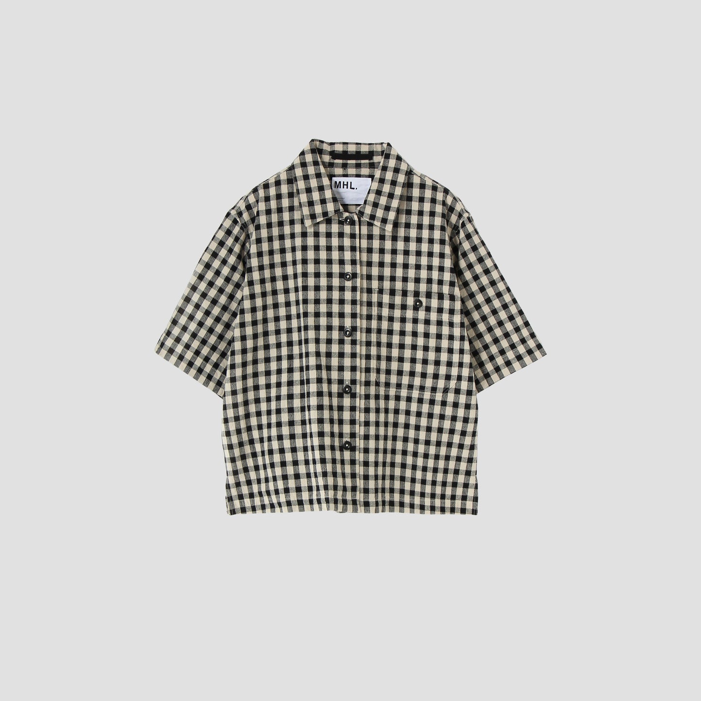 NATURAL COTTON GINGHAM SHIRT