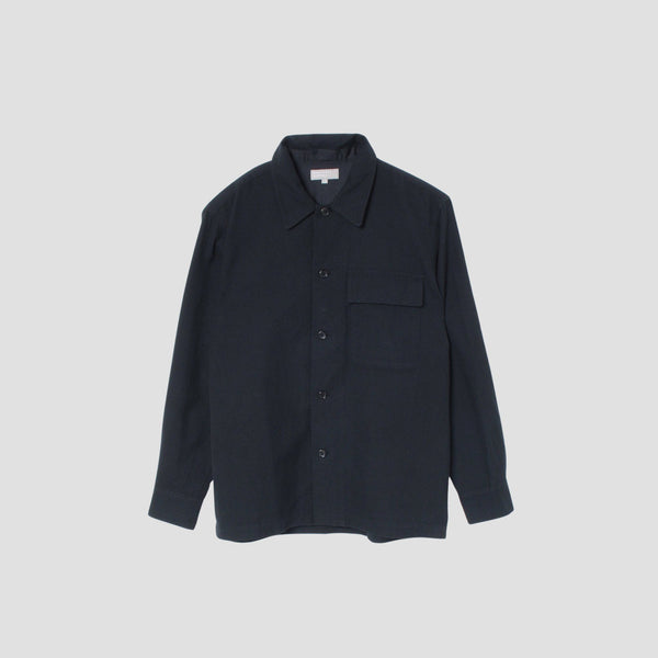 WOOL COTTON TWILL SHIRT