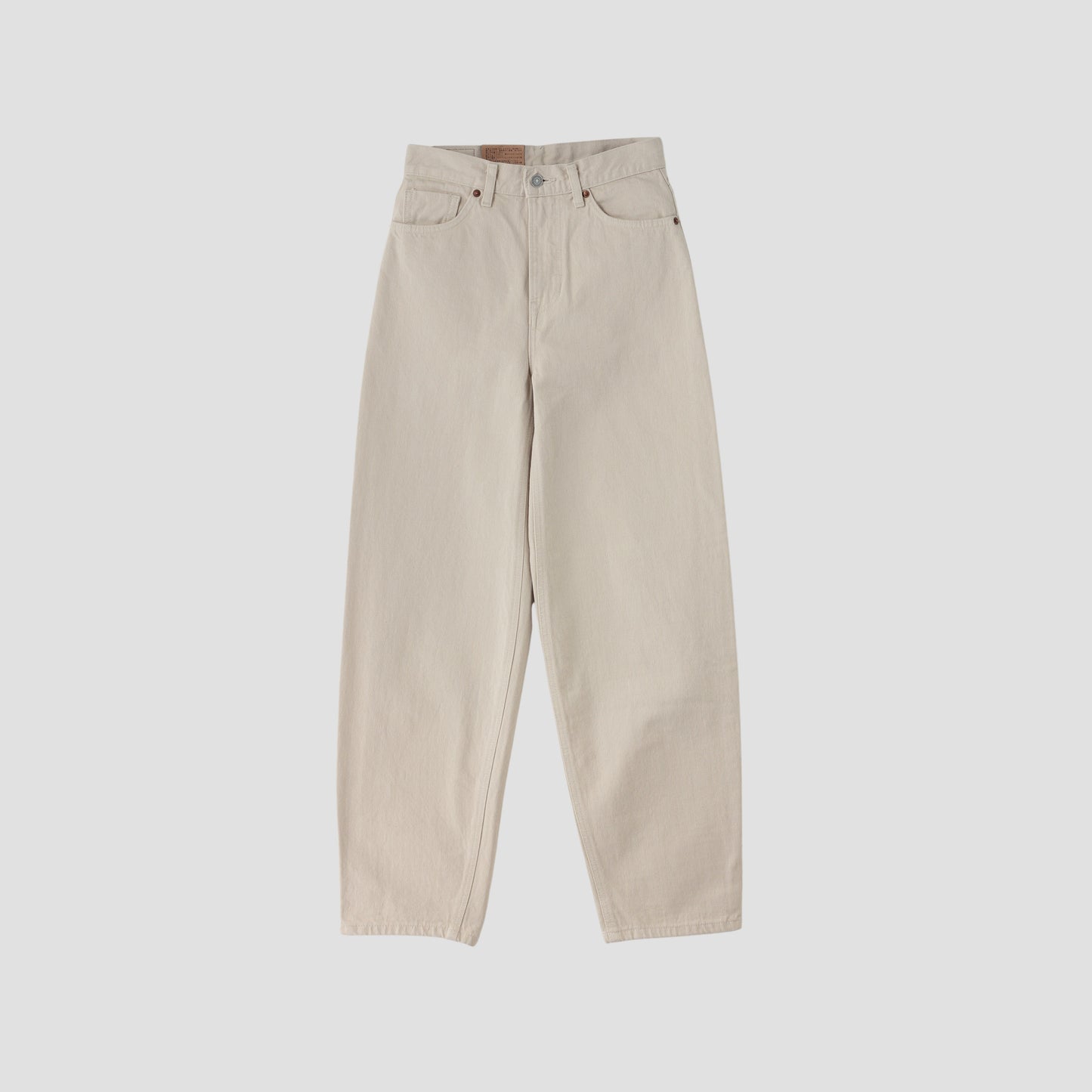 WHITE DENIM TROUSERS