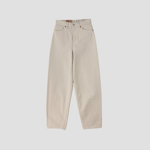 WHITE DENIM TROUSERS