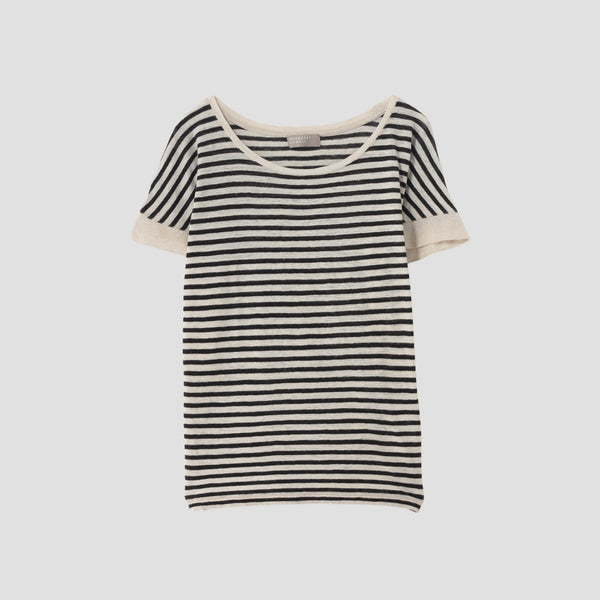 LINEN STRIPE JERSEY