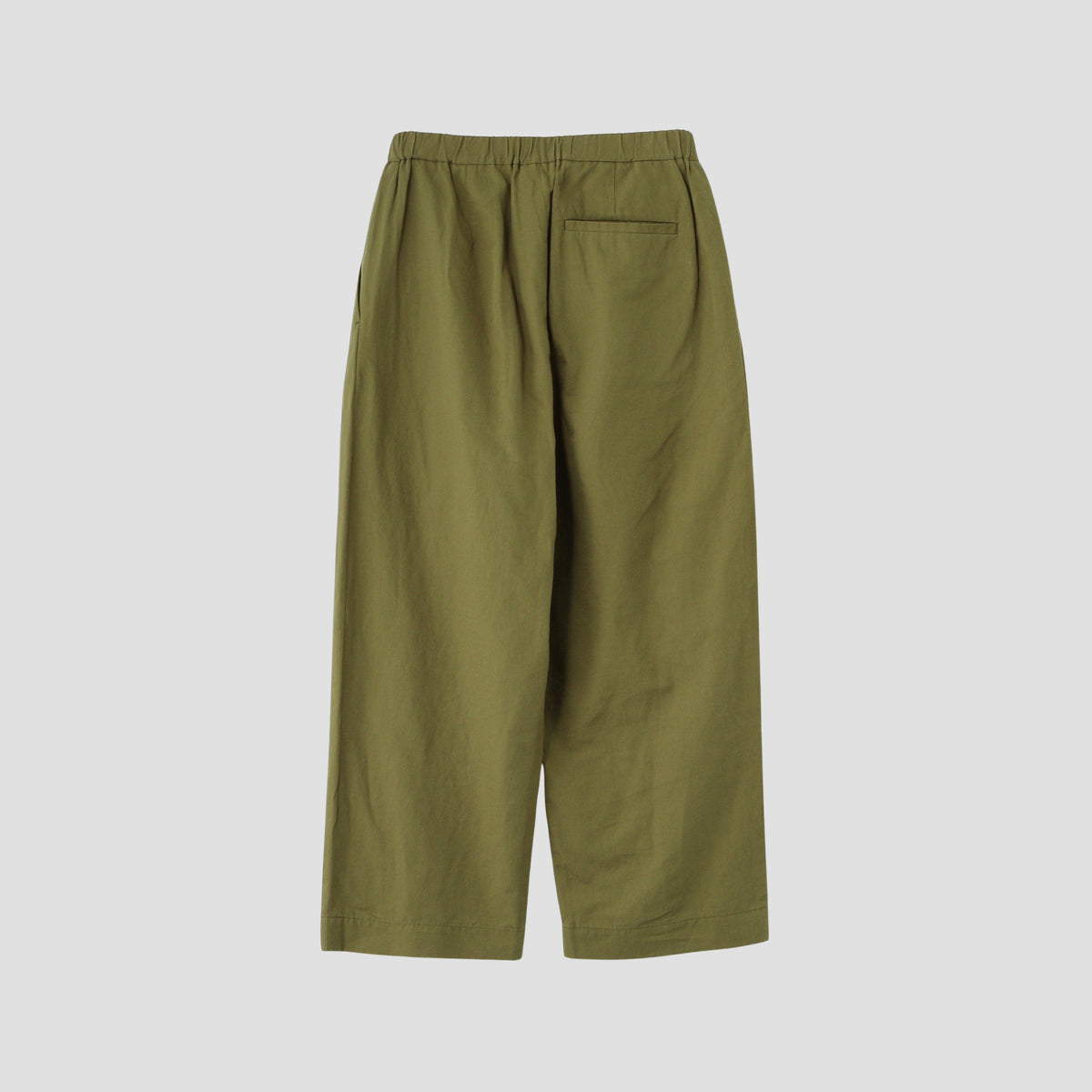 PLAIN WEAVE COTTON LINEN TROUSERS
