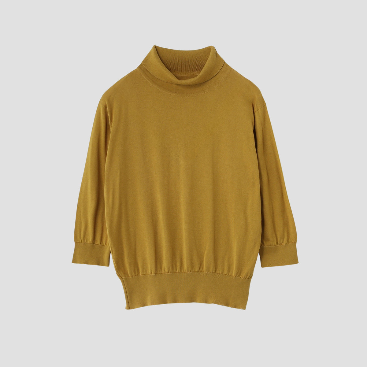 SEA ISLAND COTTON TURTLE NECK KNIT