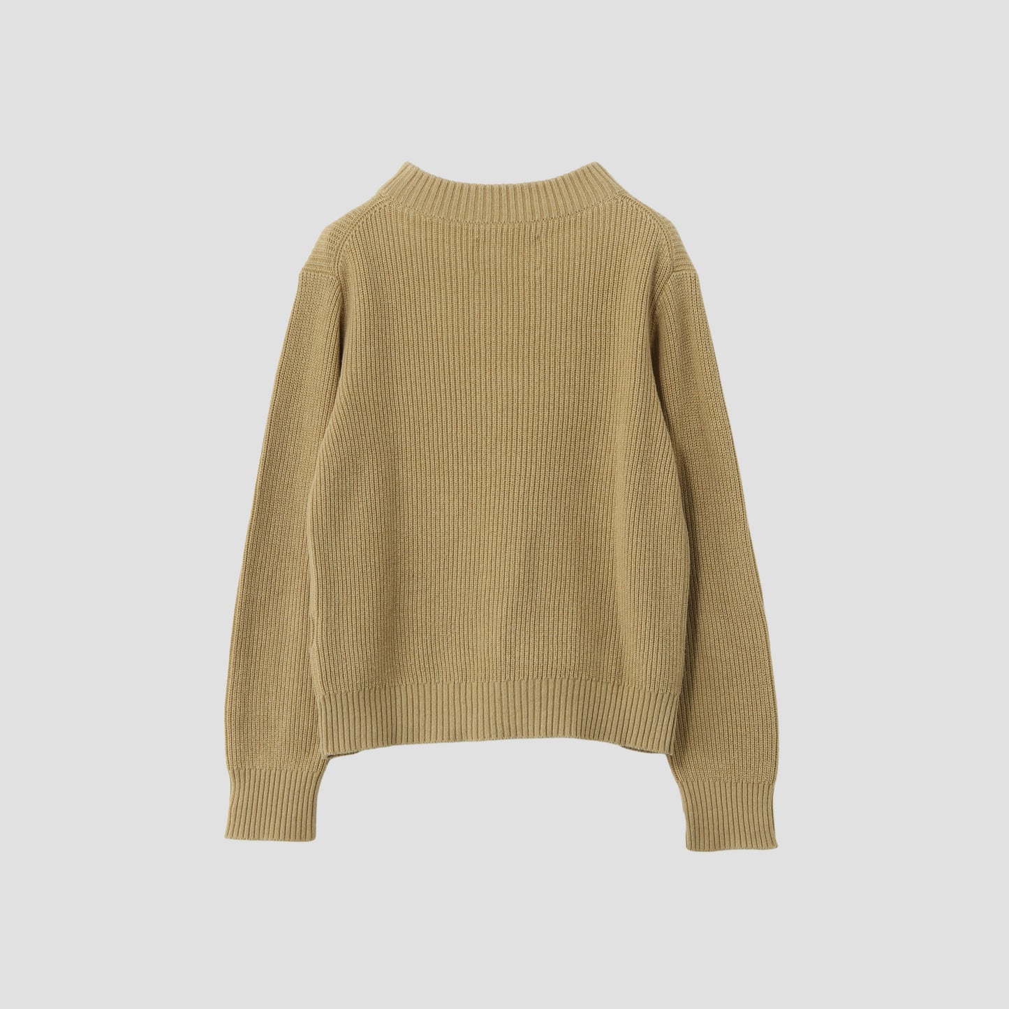 COTTON WOOL RIB KNIT