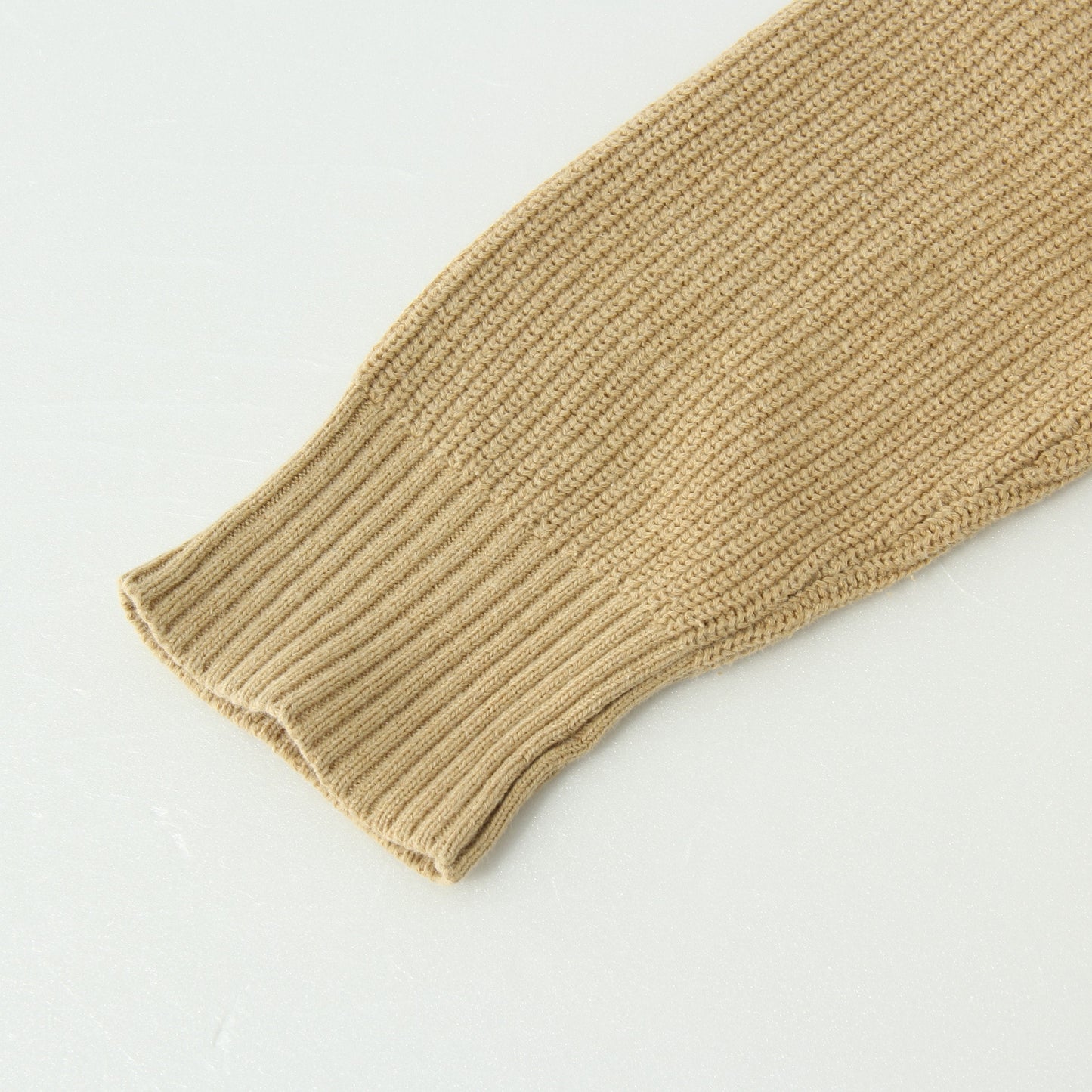 COTTON WOOL RIB KNIT
