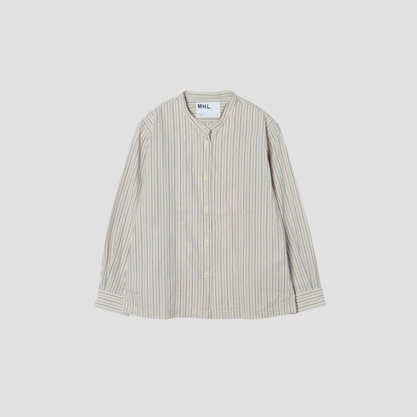 WIDE STRIPE COTTON SHIRT