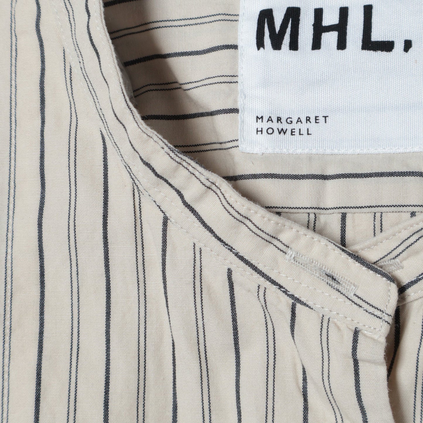 WIDE STRIPE COTTON SHIRT