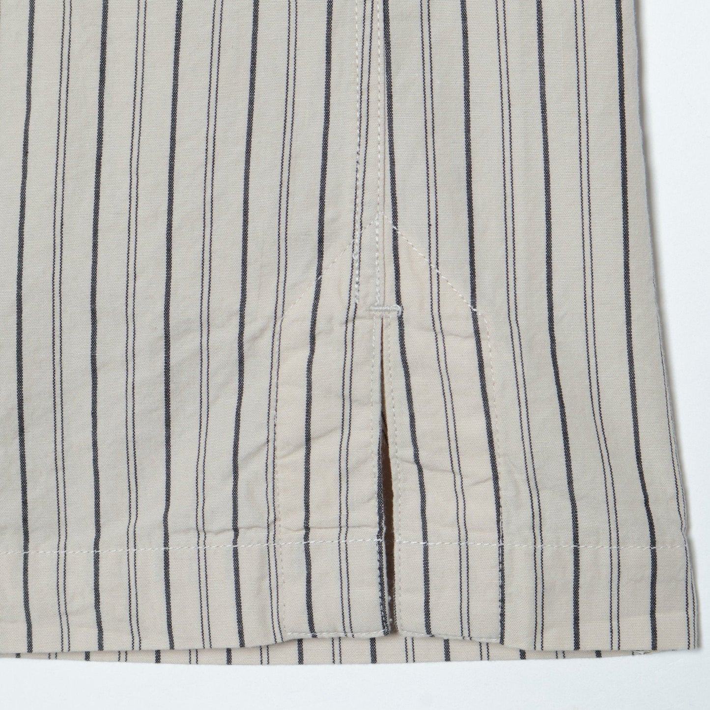 WIDE STRIPE COTTON SHIRT