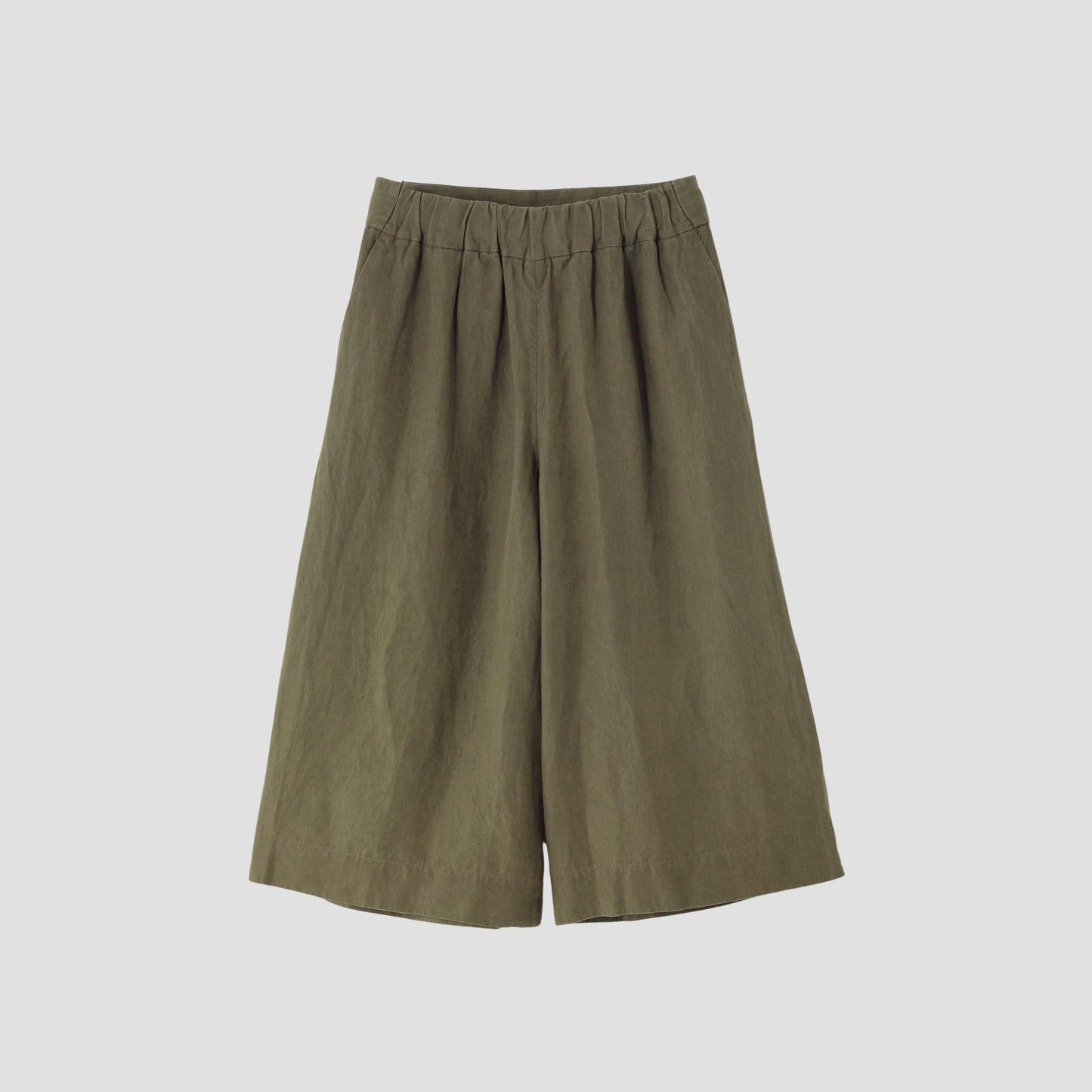 COATED LINEN PLAINWEAVE TROUSERS
