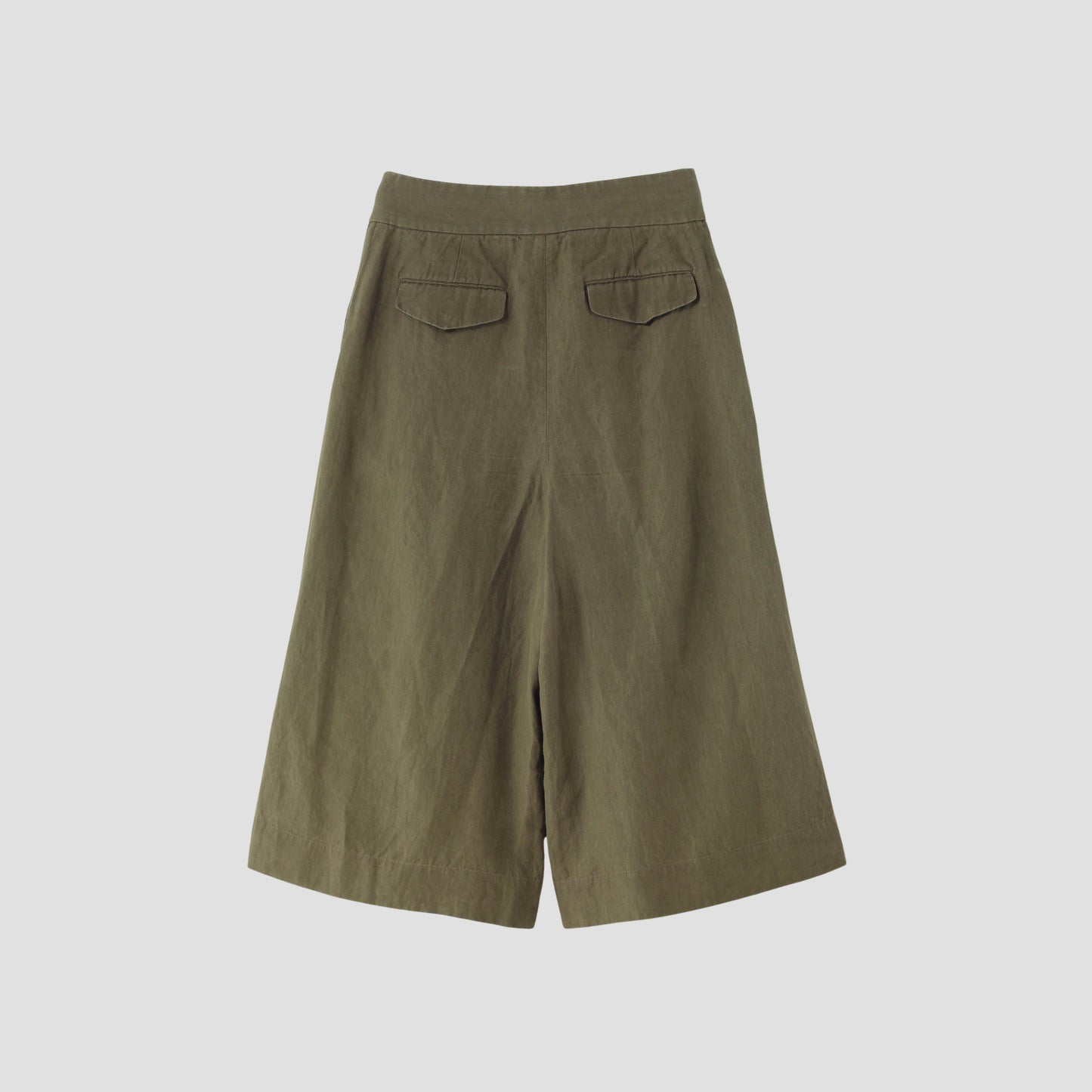 COATED LINEN PLAINWEAVE TROUSERS
