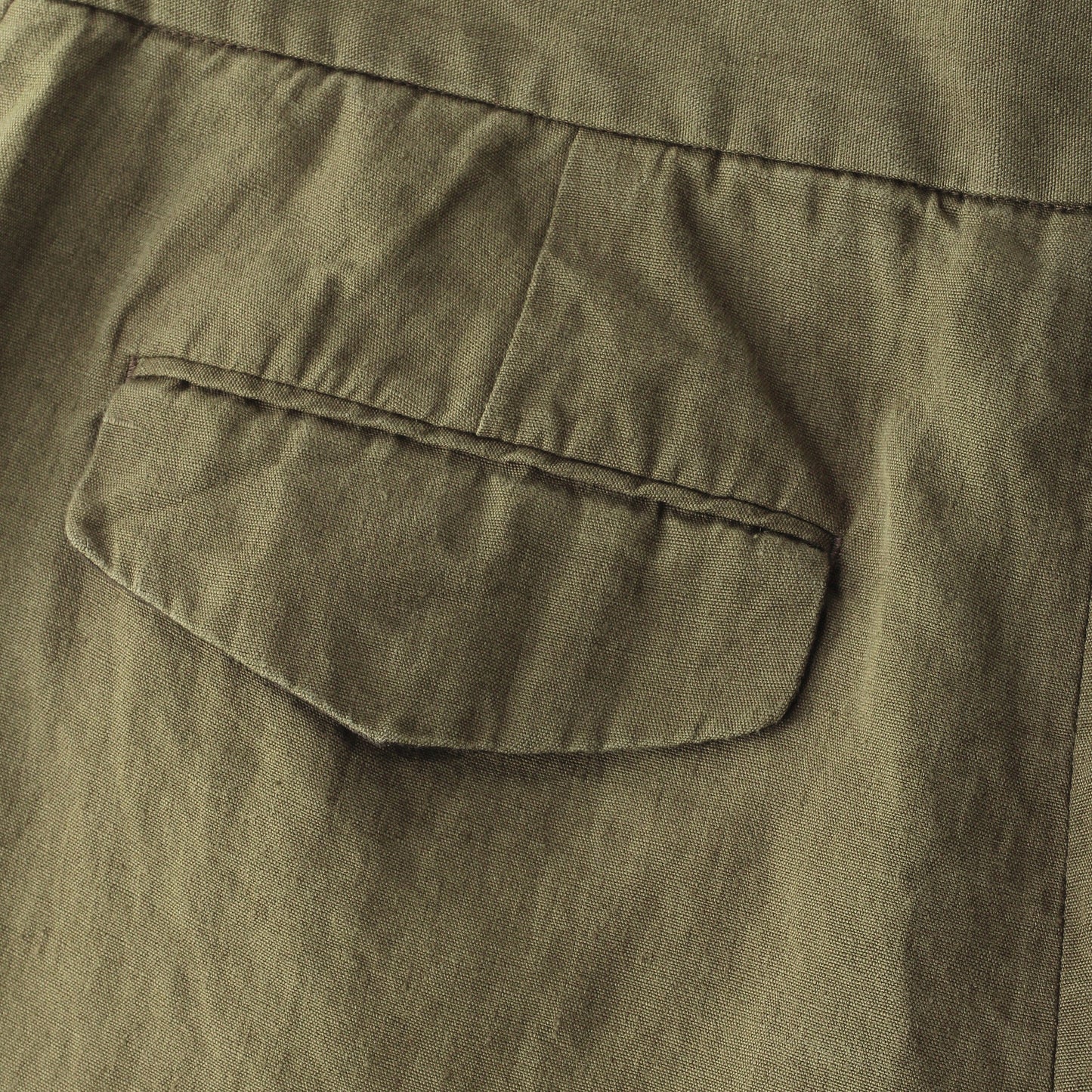 COATED LINEN PLAINWEAVE TROUSERS