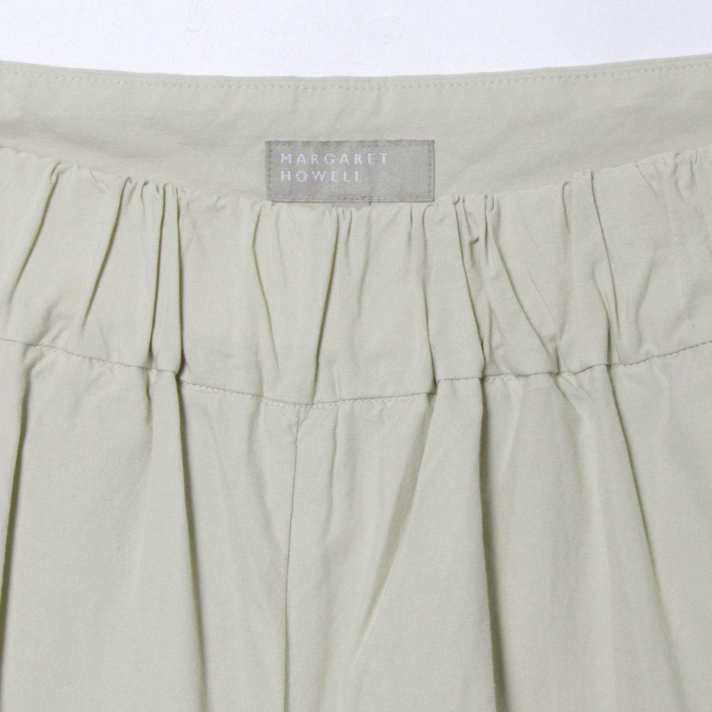 WASHED COTTON POPLIN TROUSERS