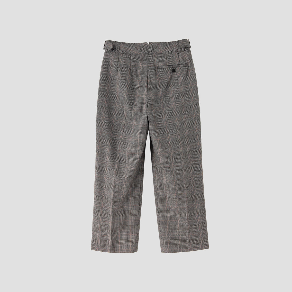 OVERCHECK WOOL TROUSERS