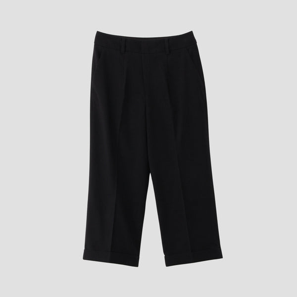BRUSHED COTTON WOOL TROUSERS