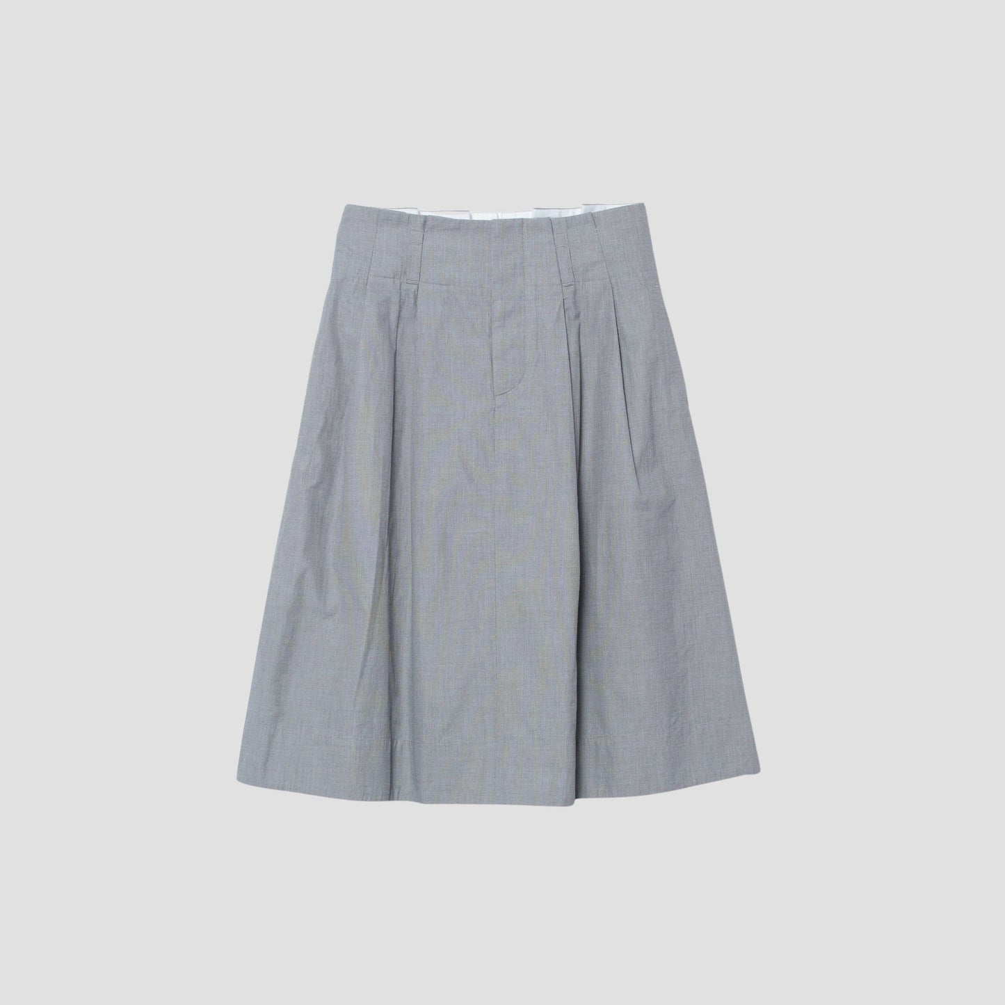 YARN DYE COTTON SHIRTING SKIRT