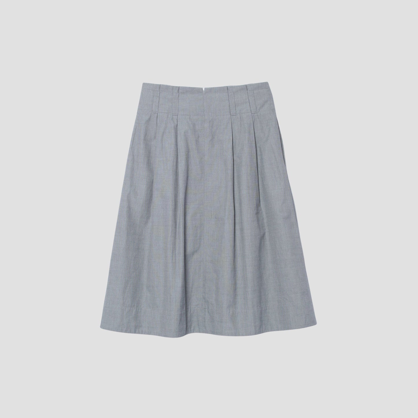 YARN DYE COTTON SHIRTING SKIRT
