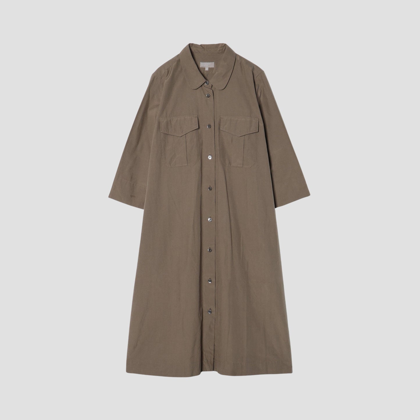 SILK COTTON POPLIN DRESS