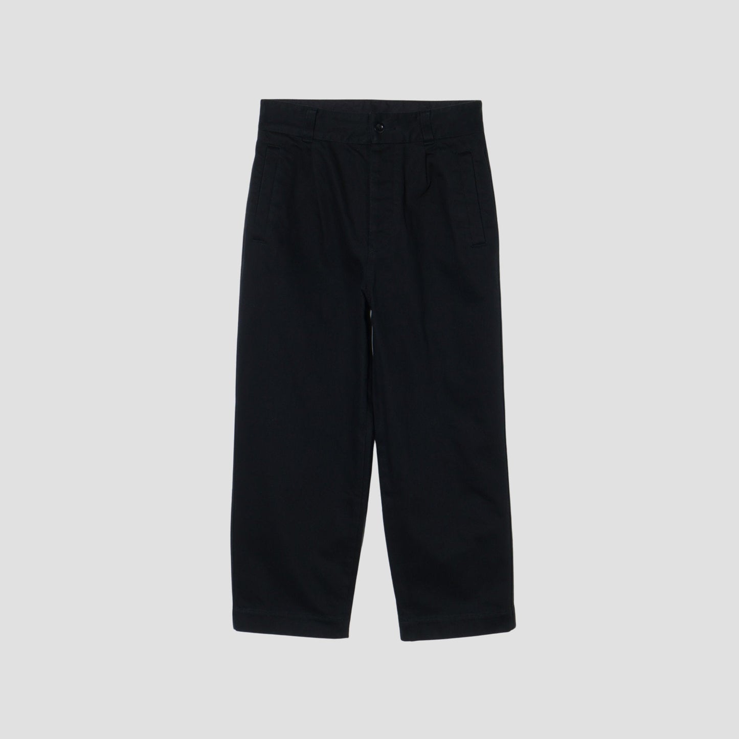 BRUSHED BACK COTTON TWILL TROUSERS