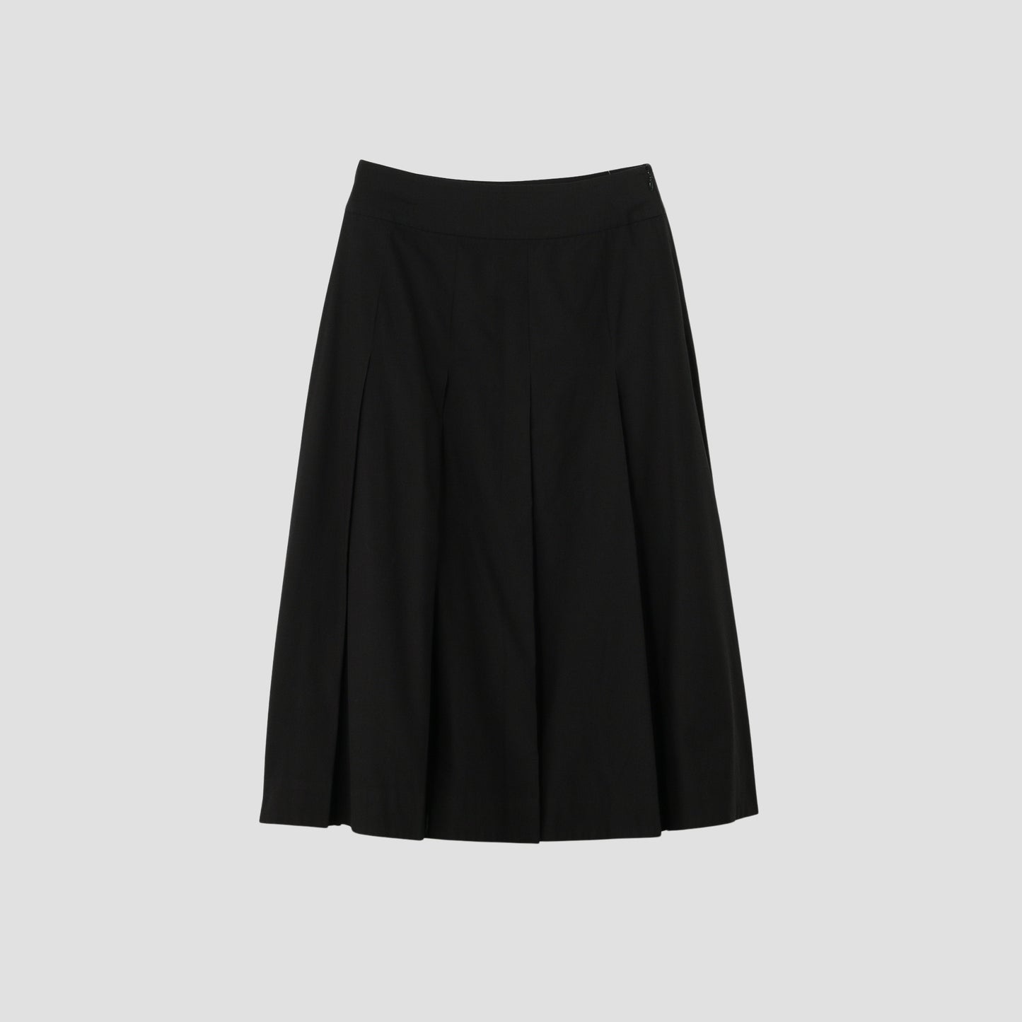 SILK COTTON POPLIN SKIRT