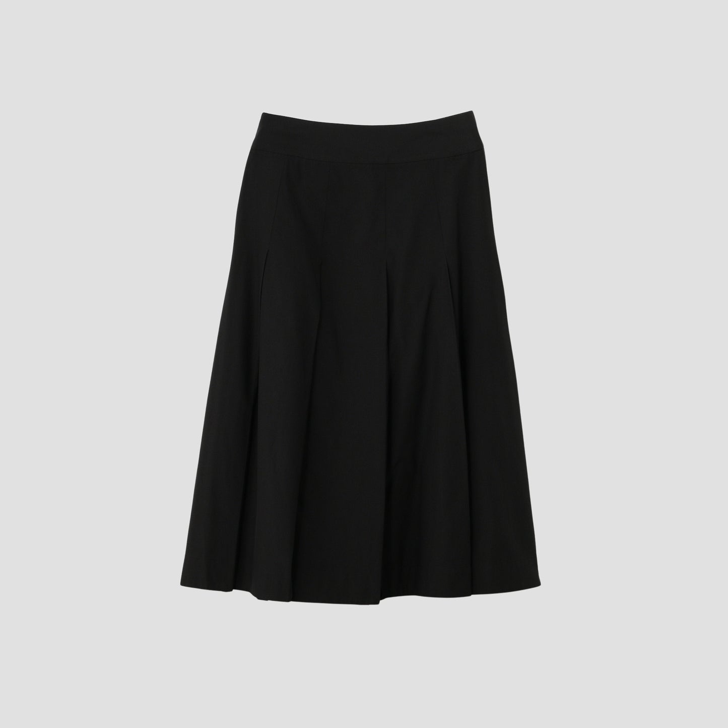 SILK COTTON POPLIN SKIRT