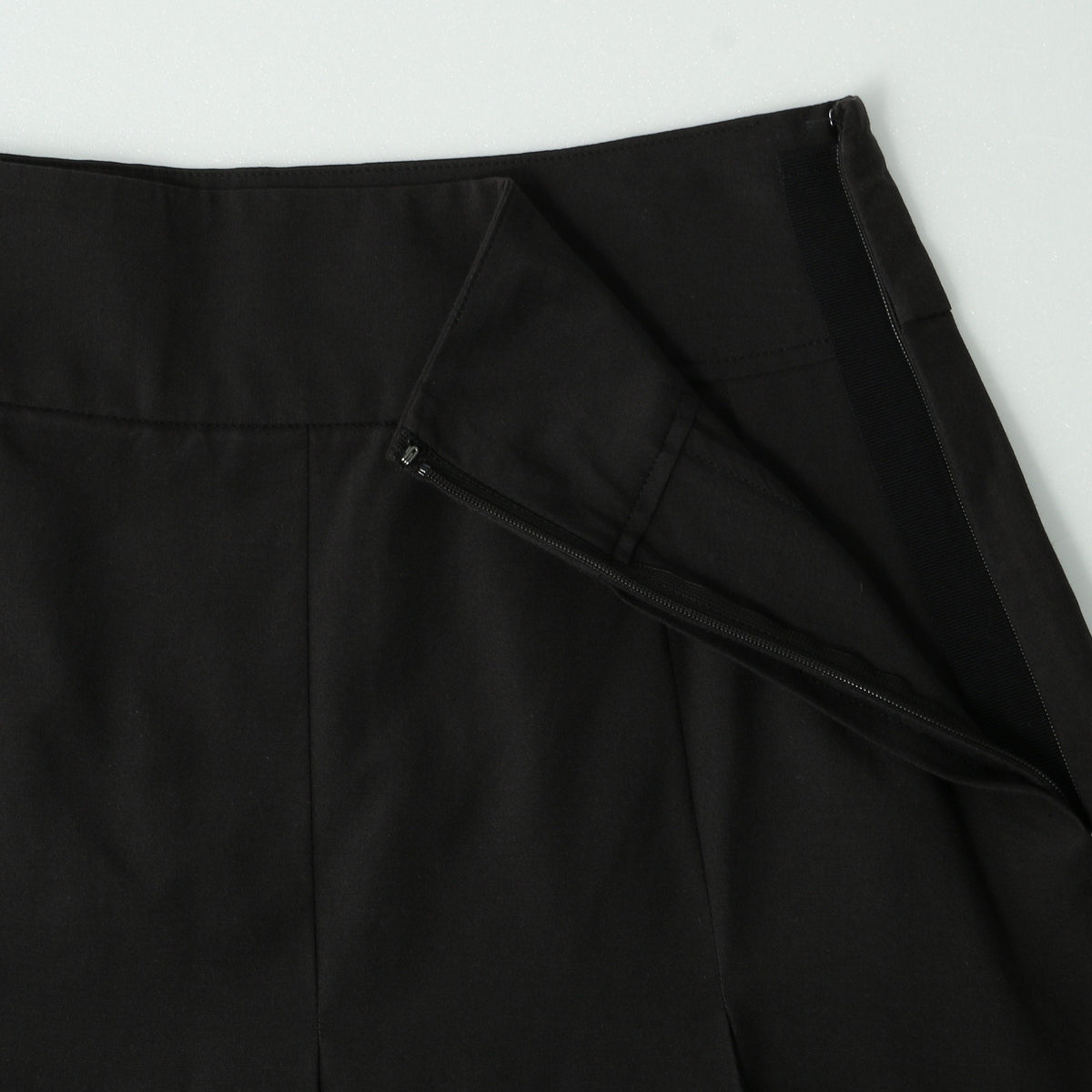 SILK COTTON POPLIN SKIRT