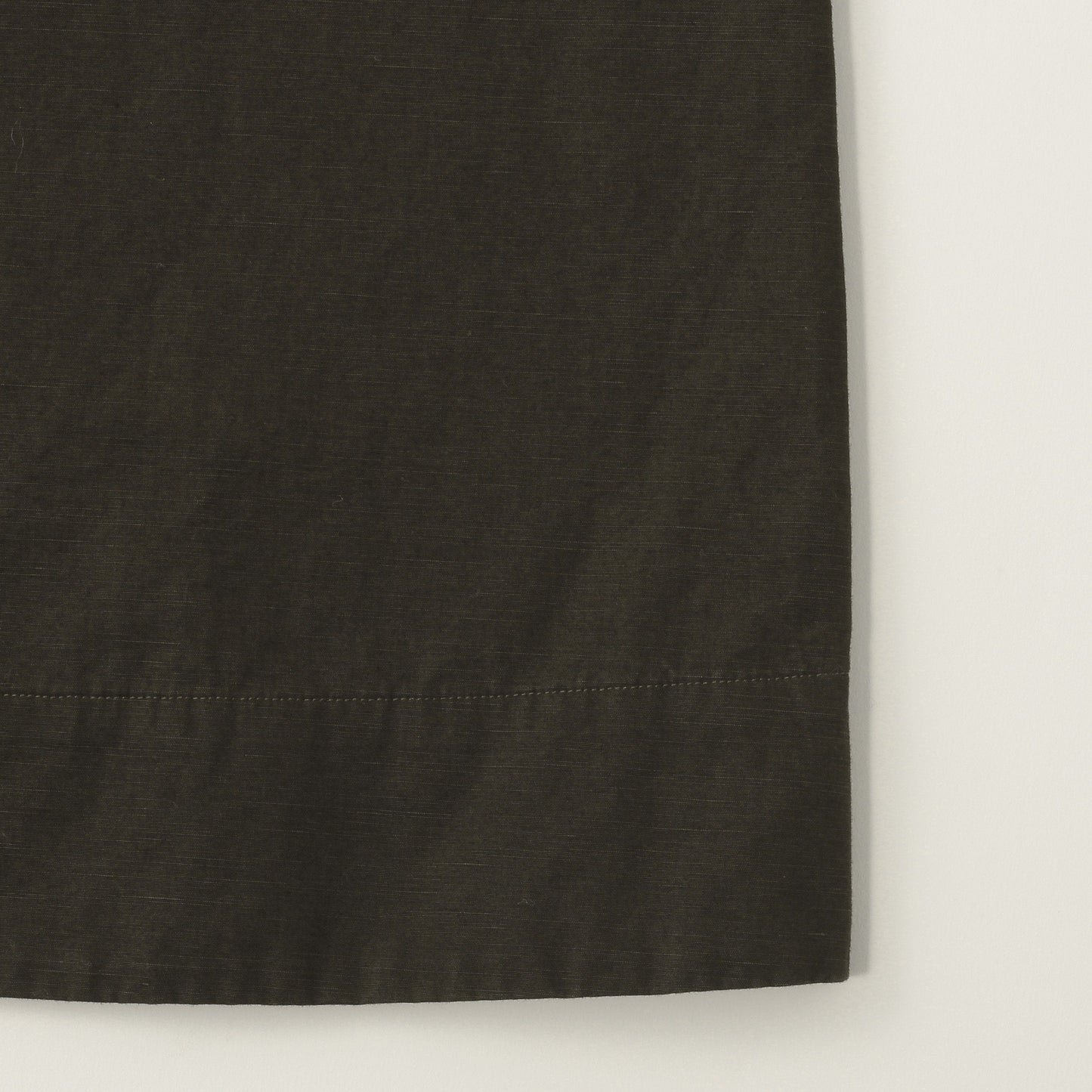 PLAIN WEAVE COTTON LINEN DRESS