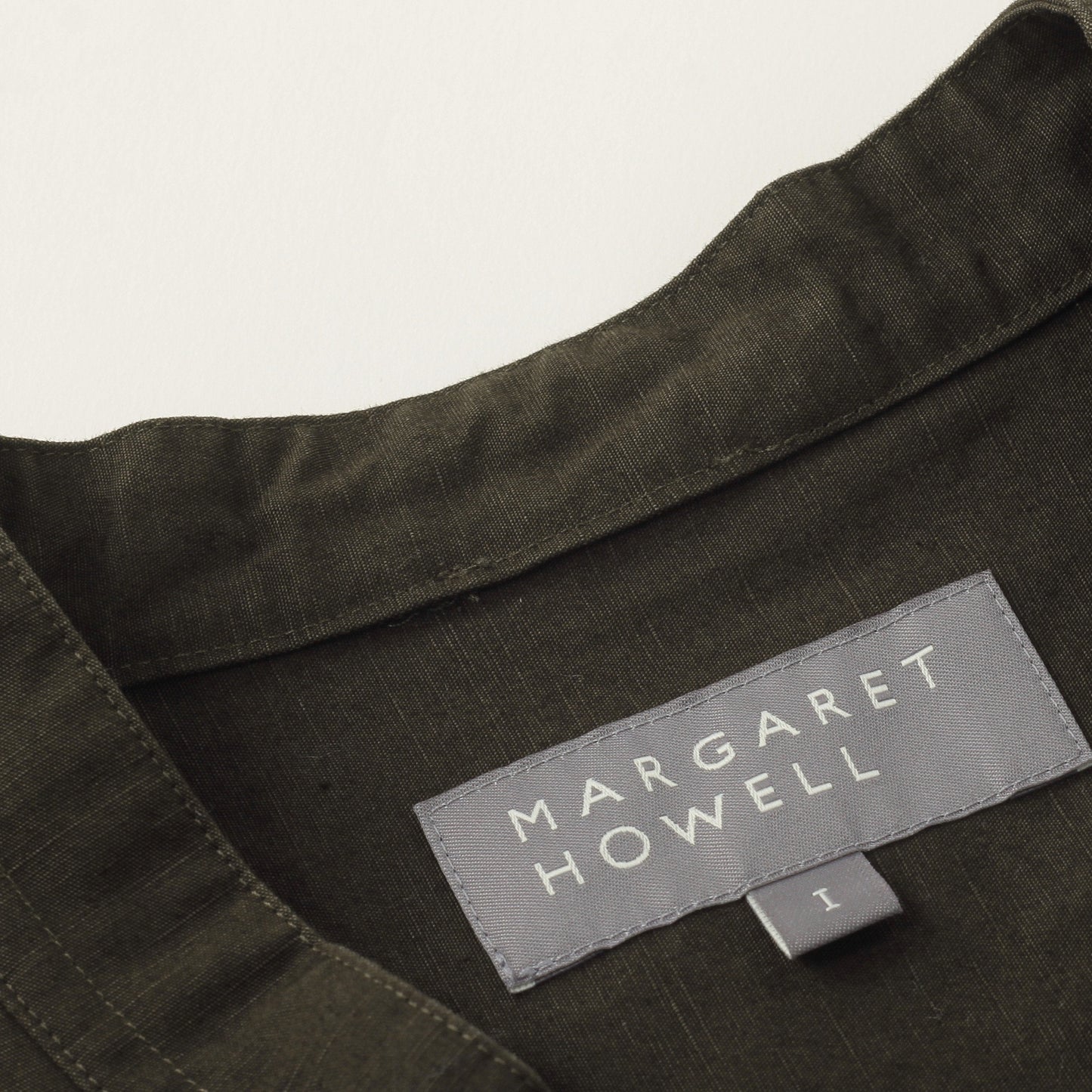PLAIN WEAVE COTTON LINEN DRESS