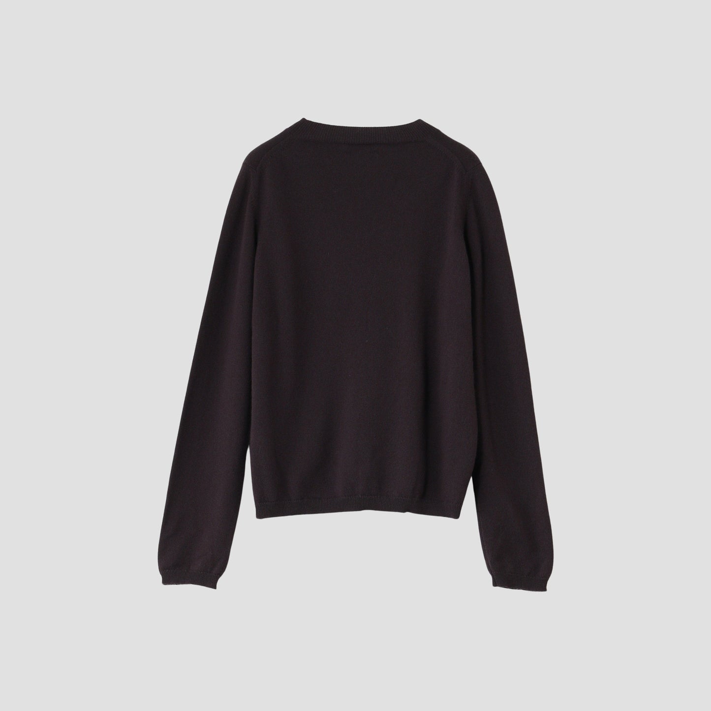 CASHMERE DEEP TRIM T-SHIRT KNIT