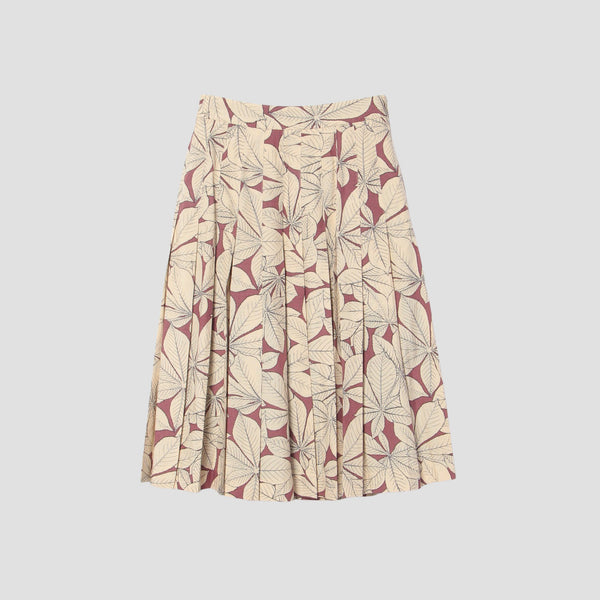 HORSE CHESTNUT SILK SKIRT