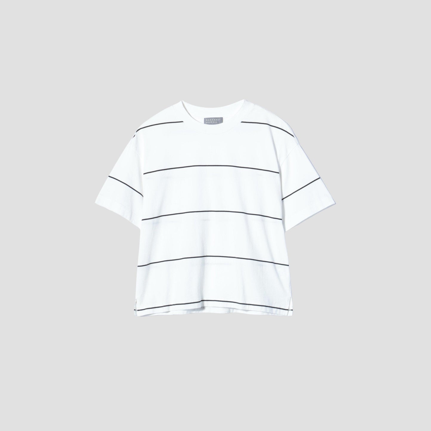 SPACED STRIPE COTTON JERSEY