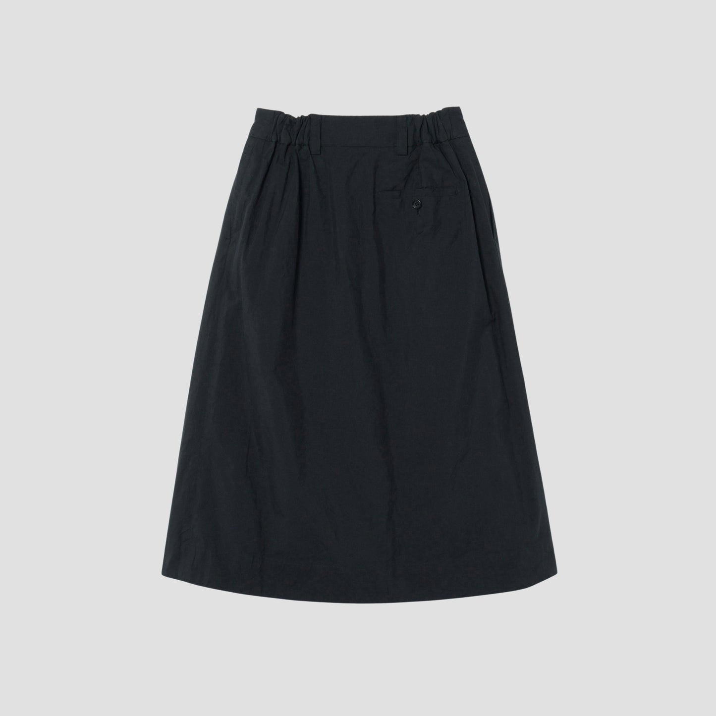 MATT COTTON SILK POPLIN SKIRT
