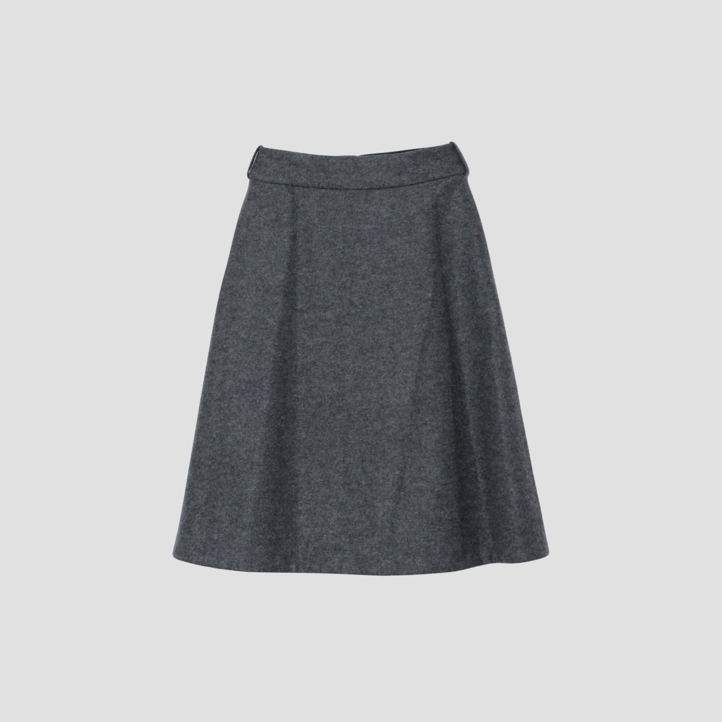 FELTED WOOL JERSEY SKIRT