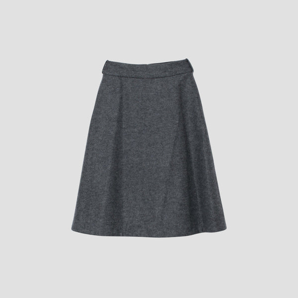 FELTED WOOL JERSEY SKIRT