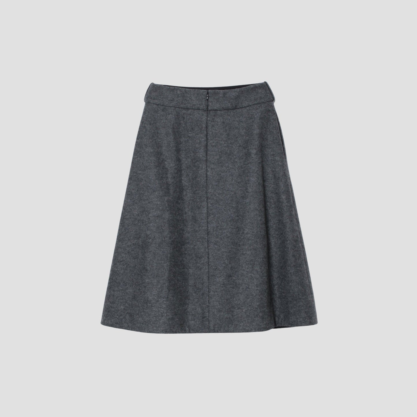 FELTED WOOL JERSEY SKIRT