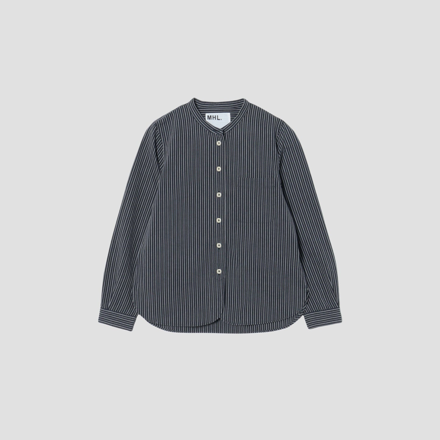 COTTON WOOL STRIPE SHIRT