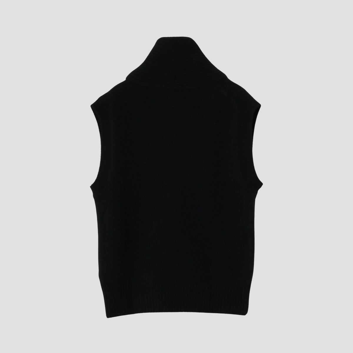 SHAWL COLLAR VEST KNIT