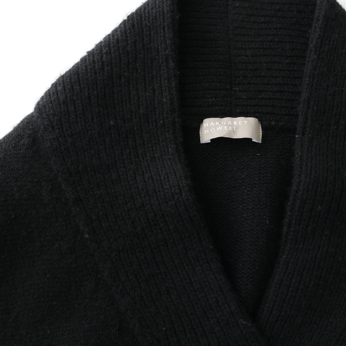 SHAWL COLLAR VEST KNIT