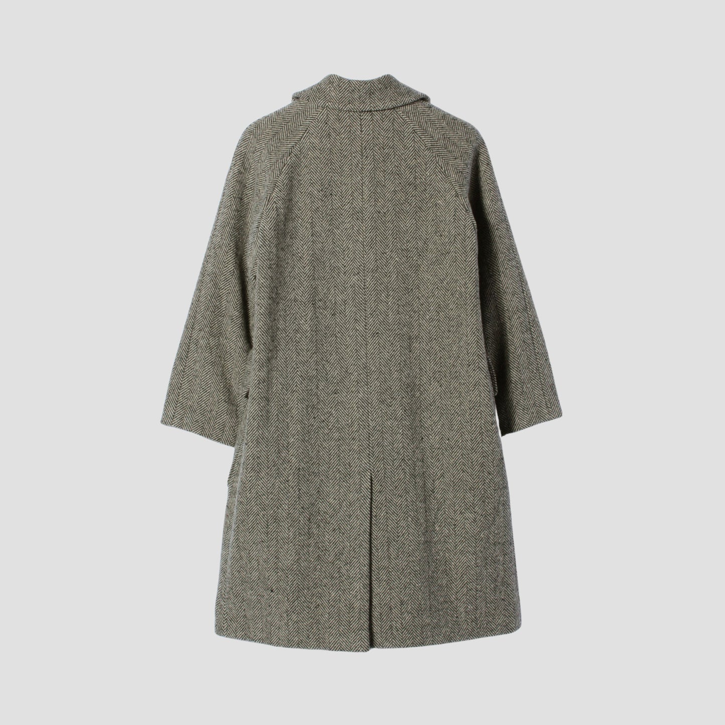 HERRINGBONE WOOL COAT
