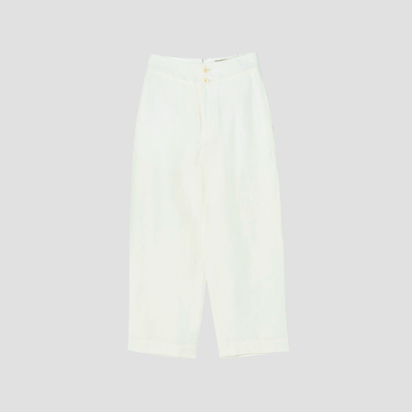 MATT LINEN POPLIN TROUSERS