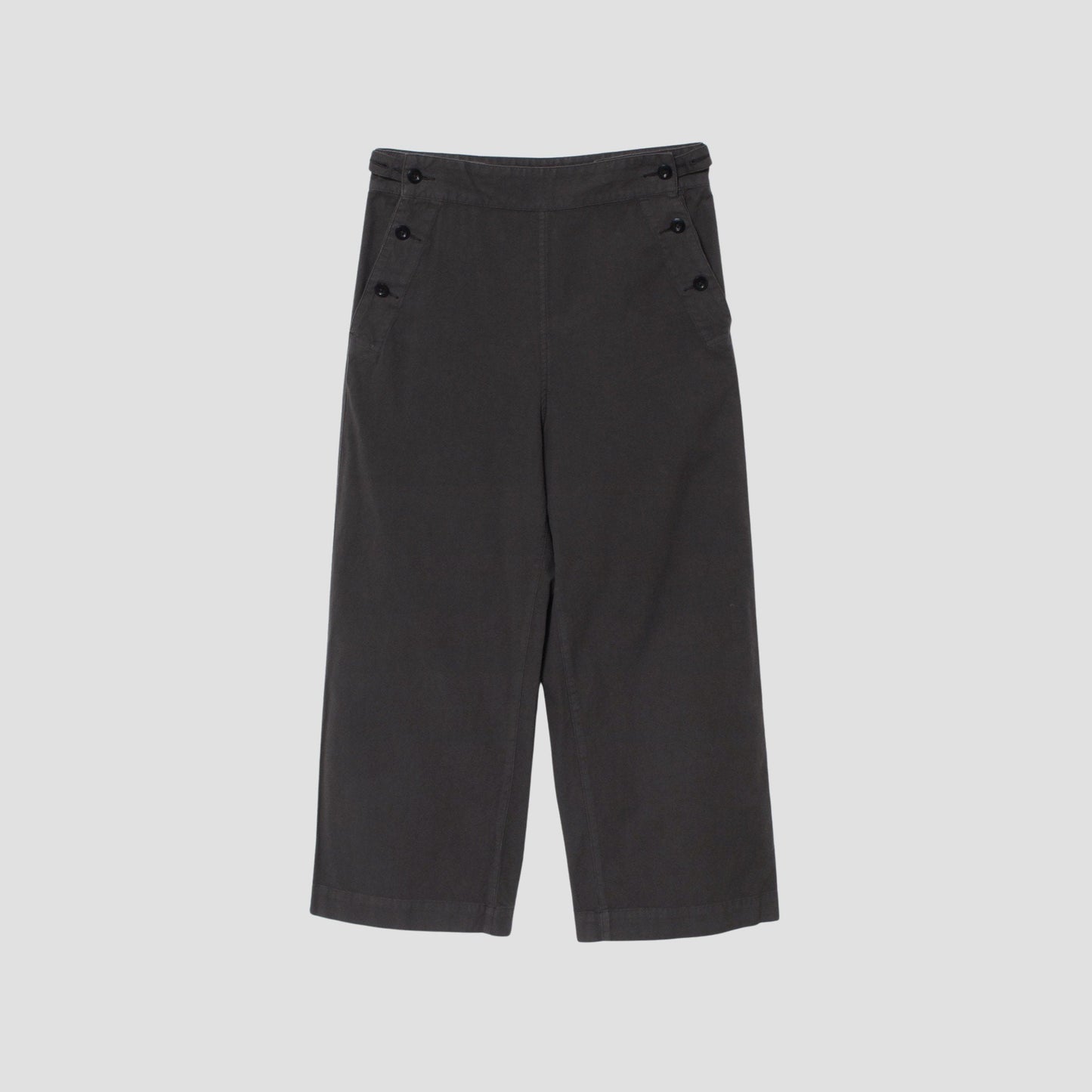 ROUGH COTTON CANVAS TROUSERS