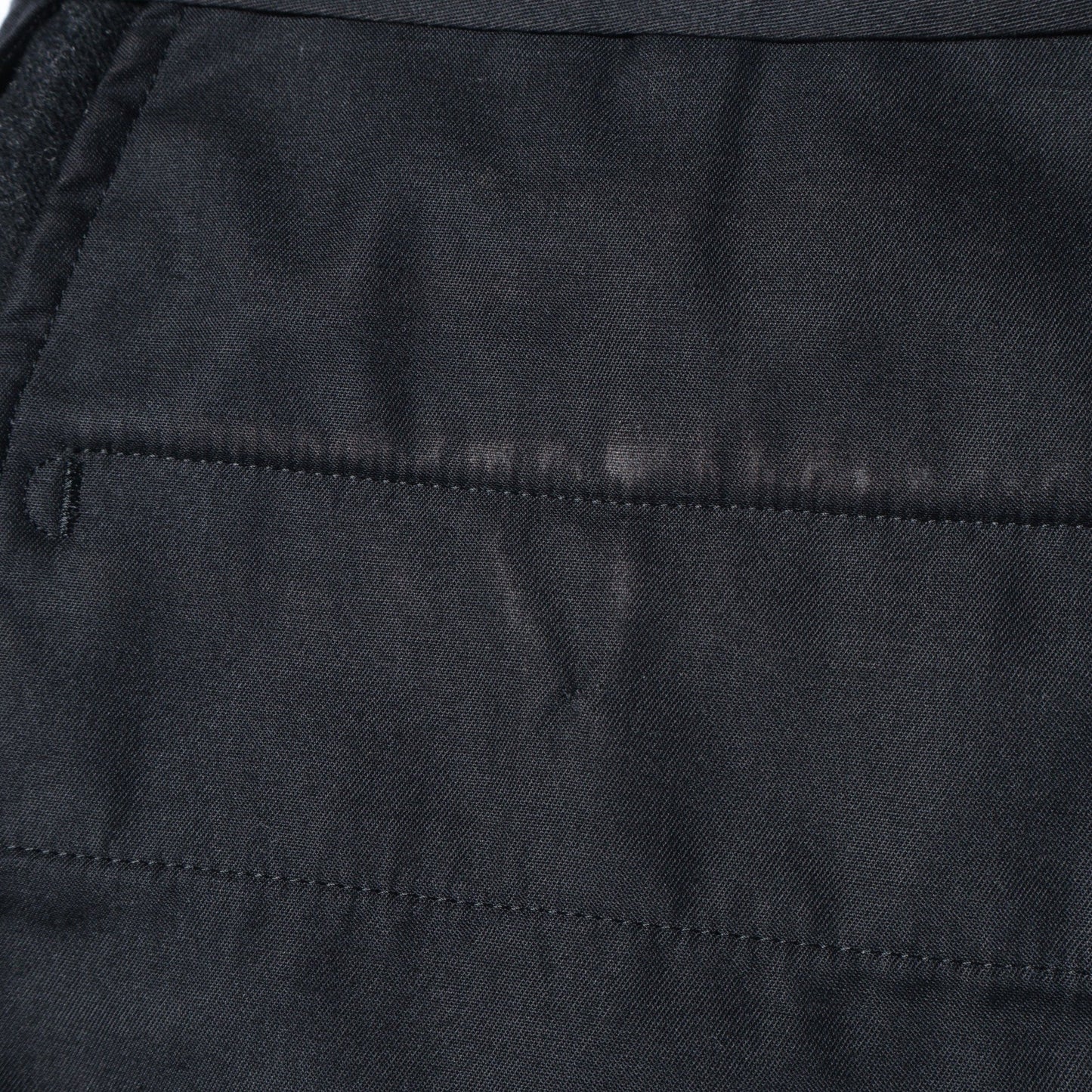 WIDE CHALK STRIPE FLANNEL TROUSERS