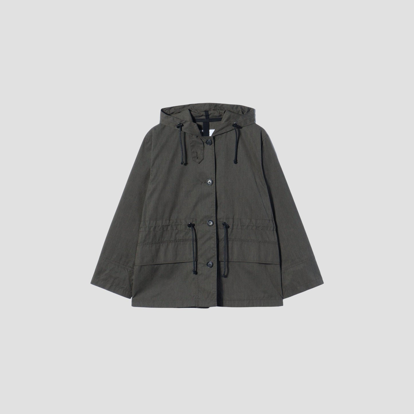 PROOFED IRREGULAR WEAVE BLEND COAT