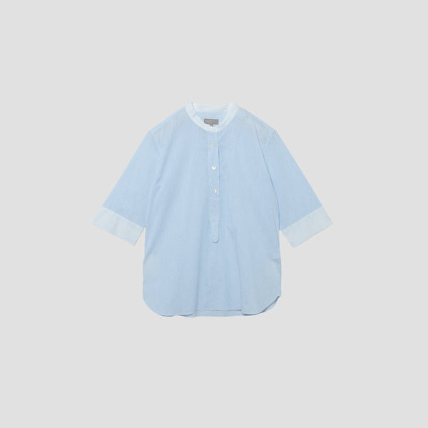 FINE STRIPE COTTON LINEN SHIRT
