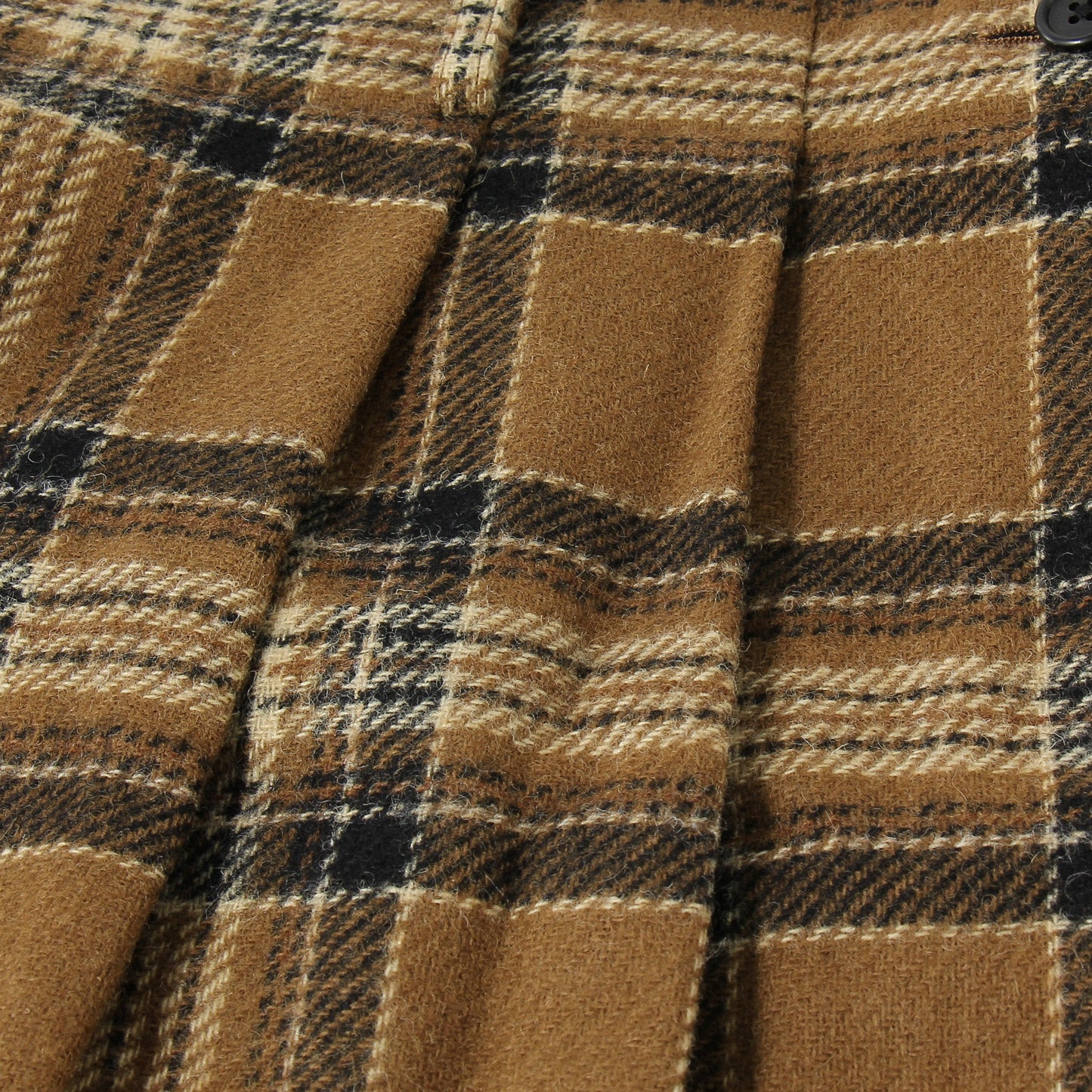 CAMEL TARTAN SKIRT