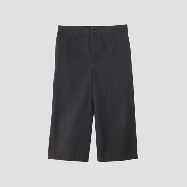 WASHED YARN DYE POPLIN TROUSERS