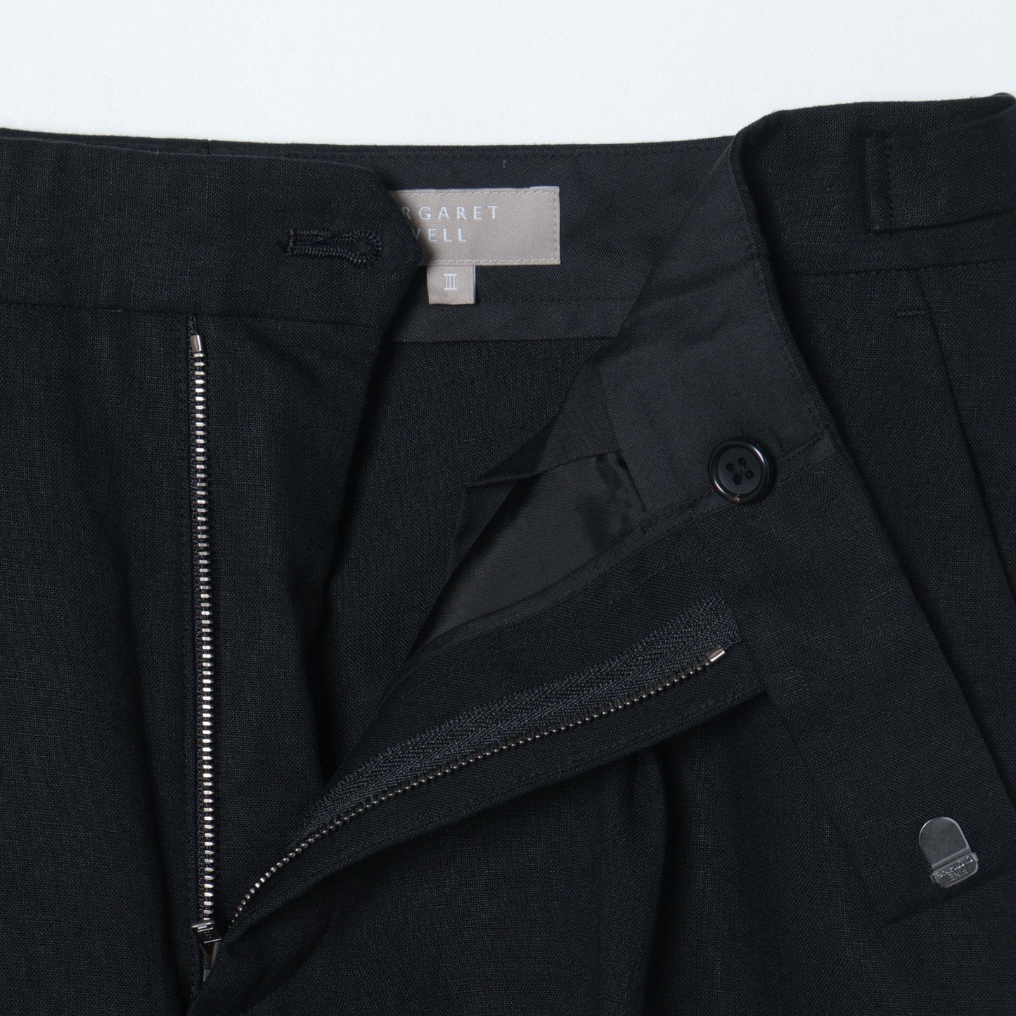 FINE COMPACT LINEN TROUSERS