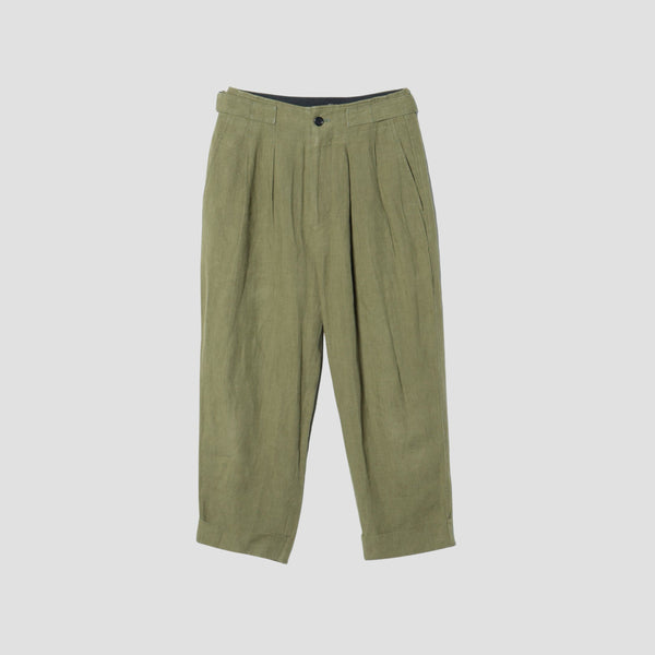 YARN DYED LINEN TROUSERS