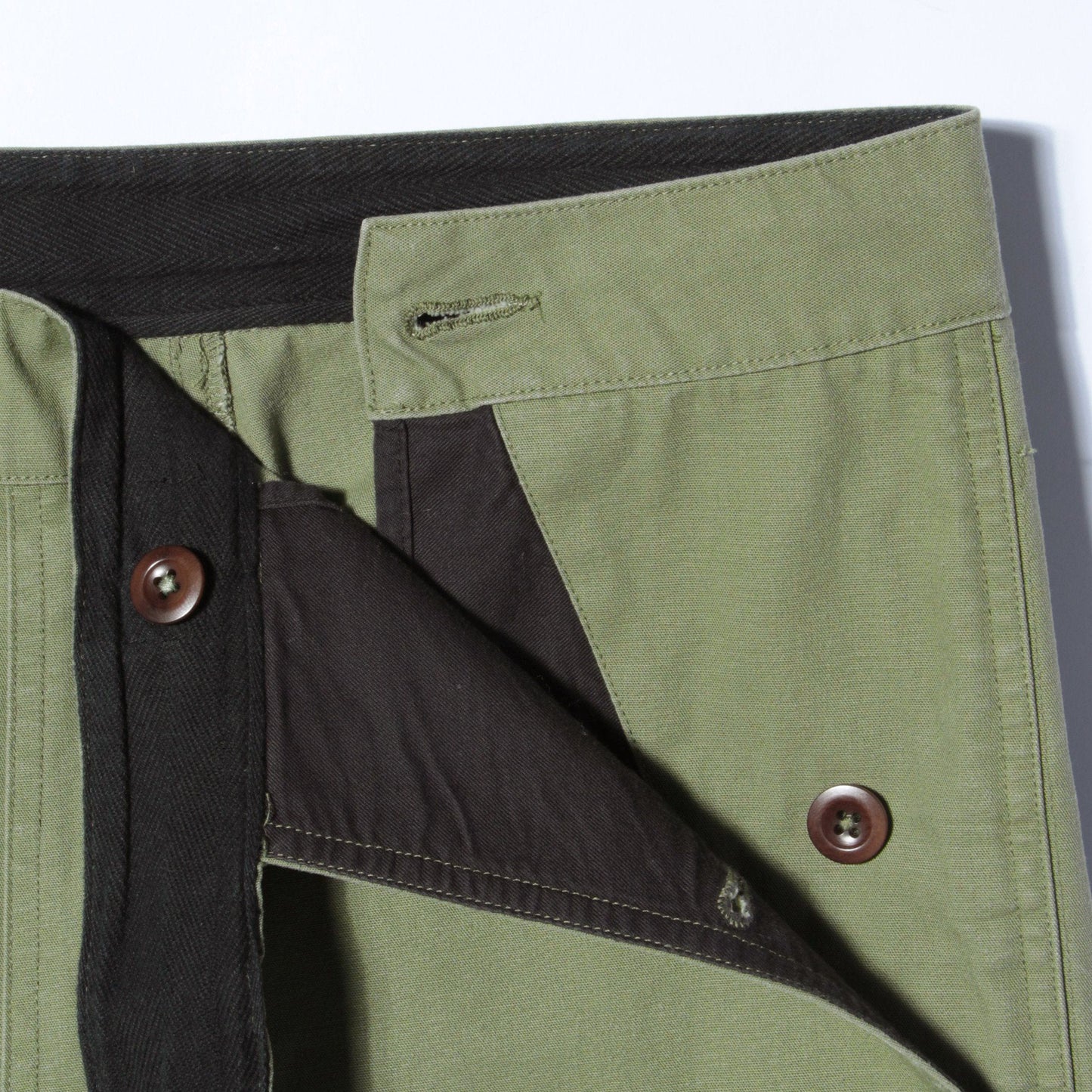 COMPACT BROKEN DRILL TROUSERS