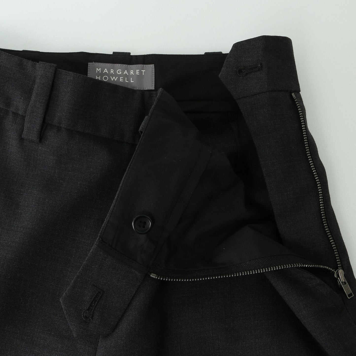 SUMMER WOOL POPLIN TROUSERS