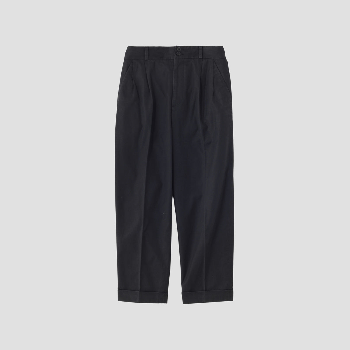 BRUSHED TWILL TROUSERS